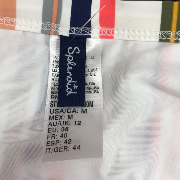 Splendid Line Up Striped High Waist Bikini Bottoms - Picture 5 of 7